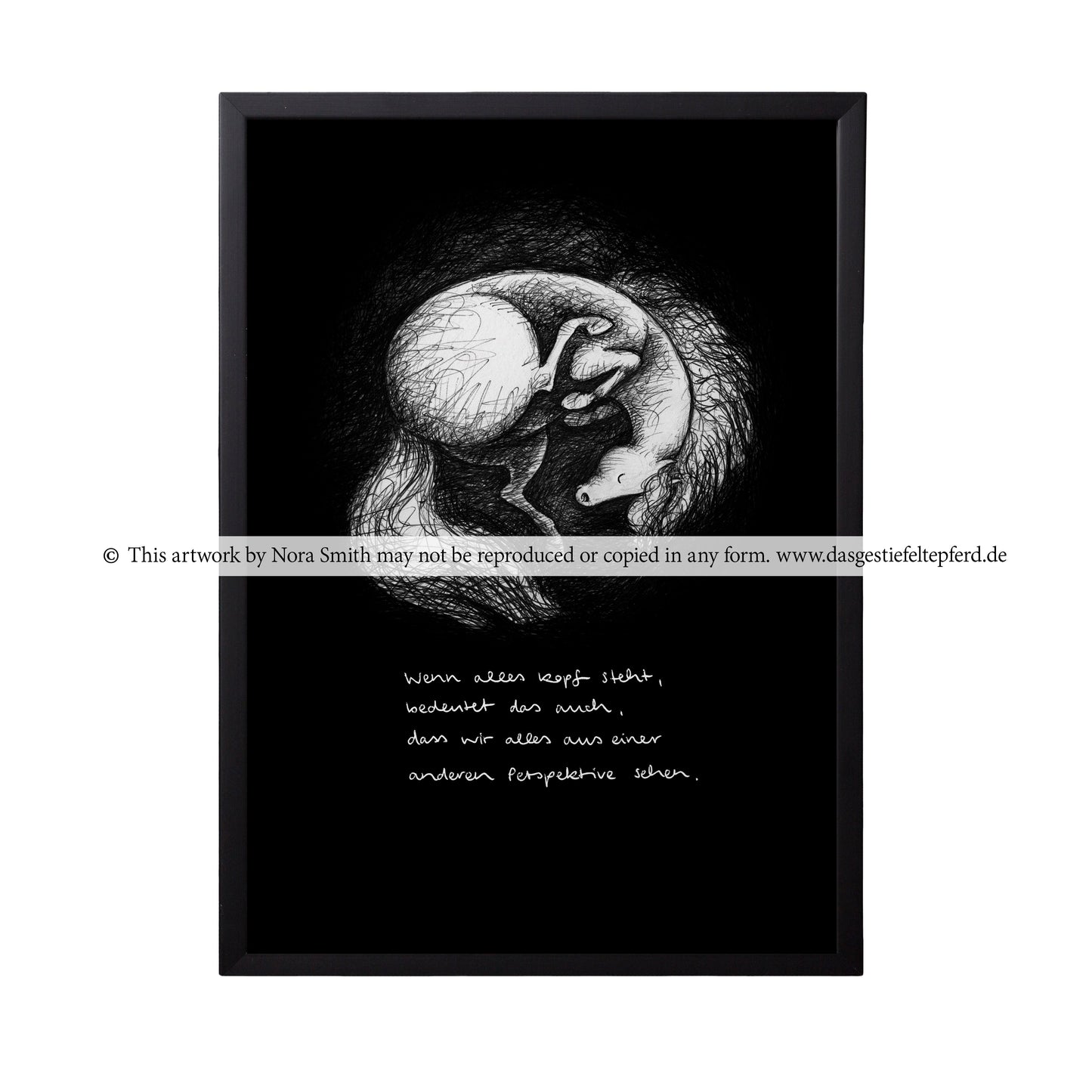 Kunstdruck "Kopf stehen"