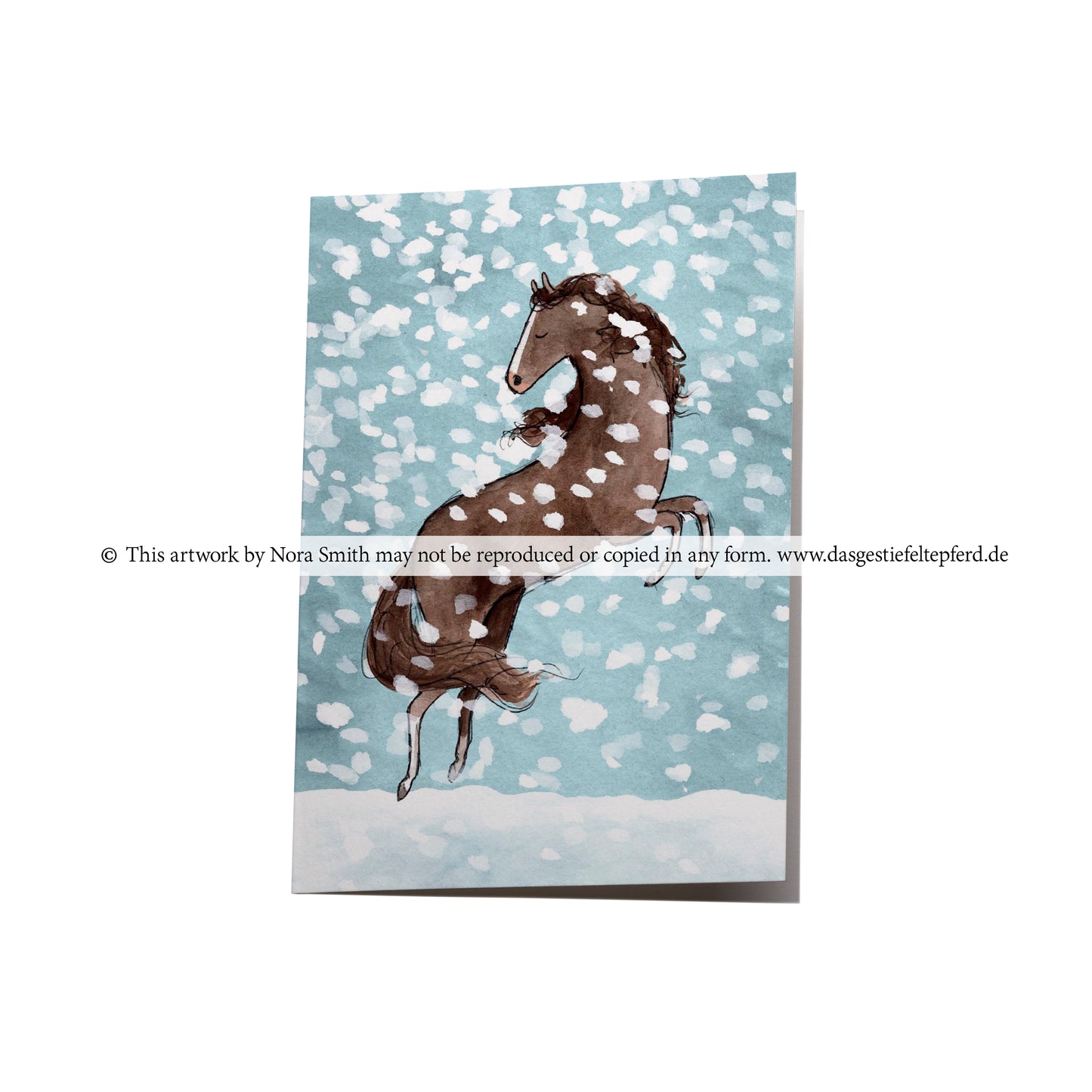 Klappkarte "Schnee"